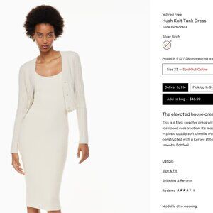 Aritzia Hush Knit Tank Dress